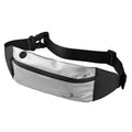 Men's blue waterproof sports waist bag made from Derm Oxford polyester.