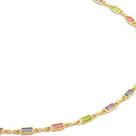 Geometric glass pendant on an adjustable alloy chain ladies necklace in a cold wind style.