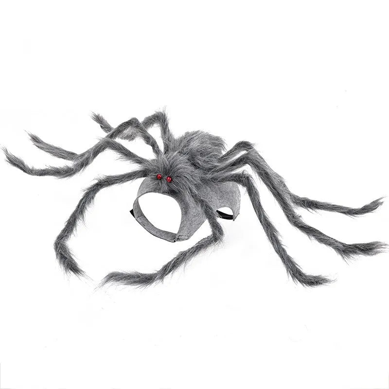Halloween spider pet costume for cats and dogs in multiple sizes and colours