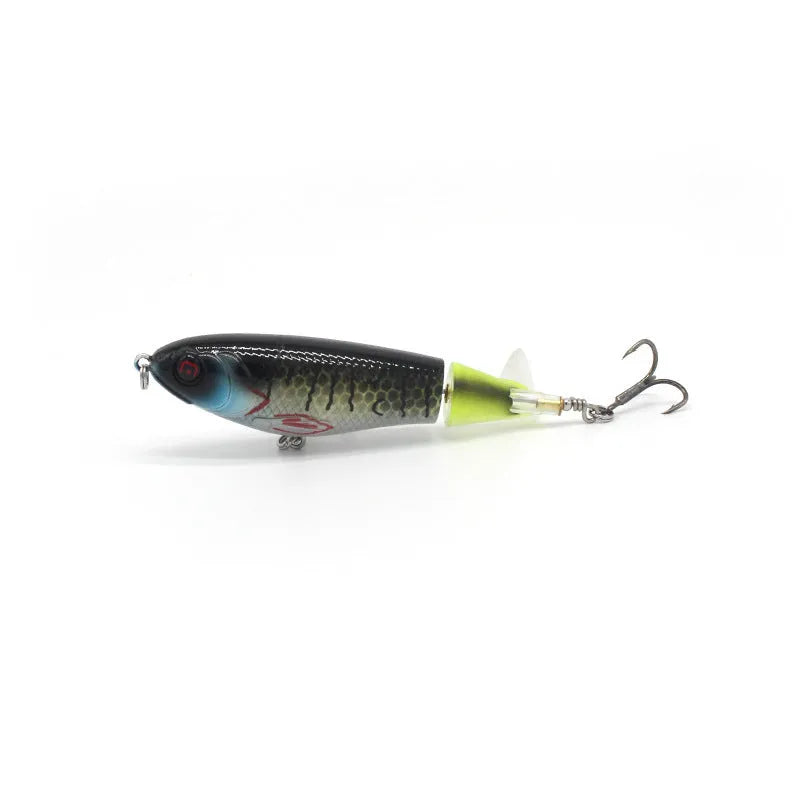 A 7.5cm long bionic soft fishing lure on a plain background, showing one of its multiple colour and style options.