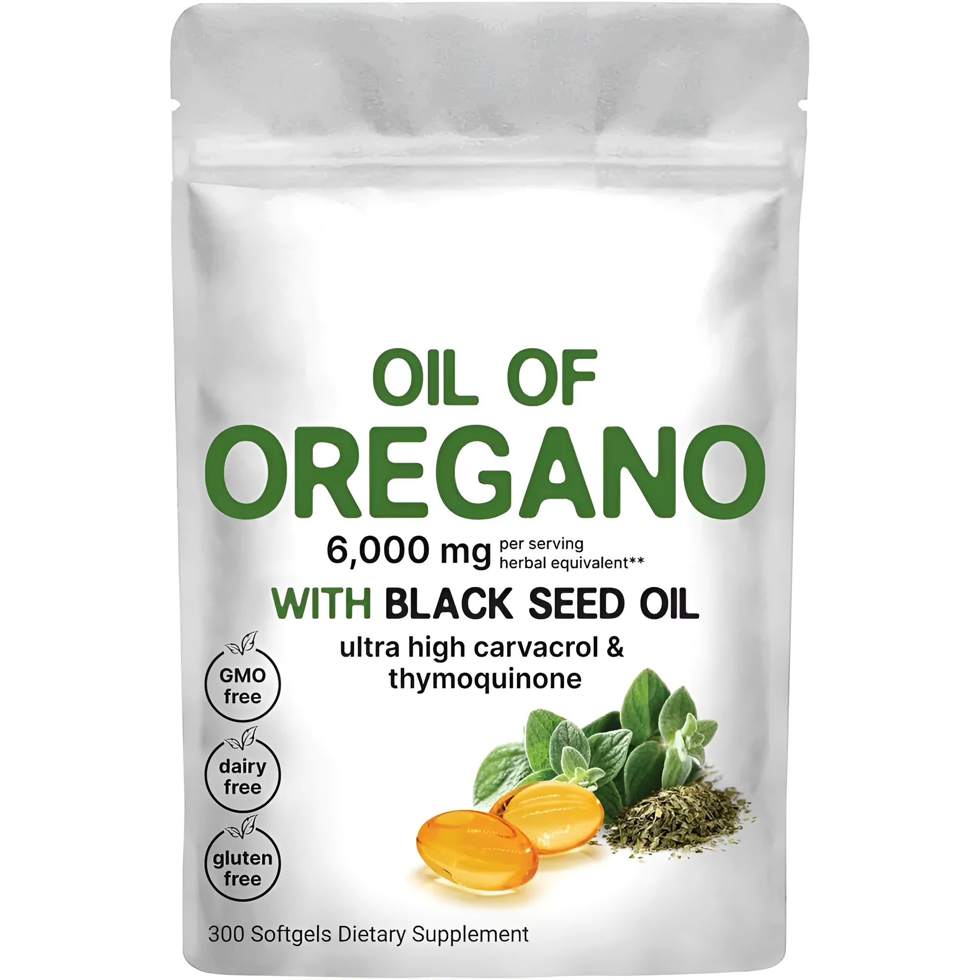 Butter Black Seed Oil Soft Capsules bottle showing vegetarian softgels for adult supplementation.