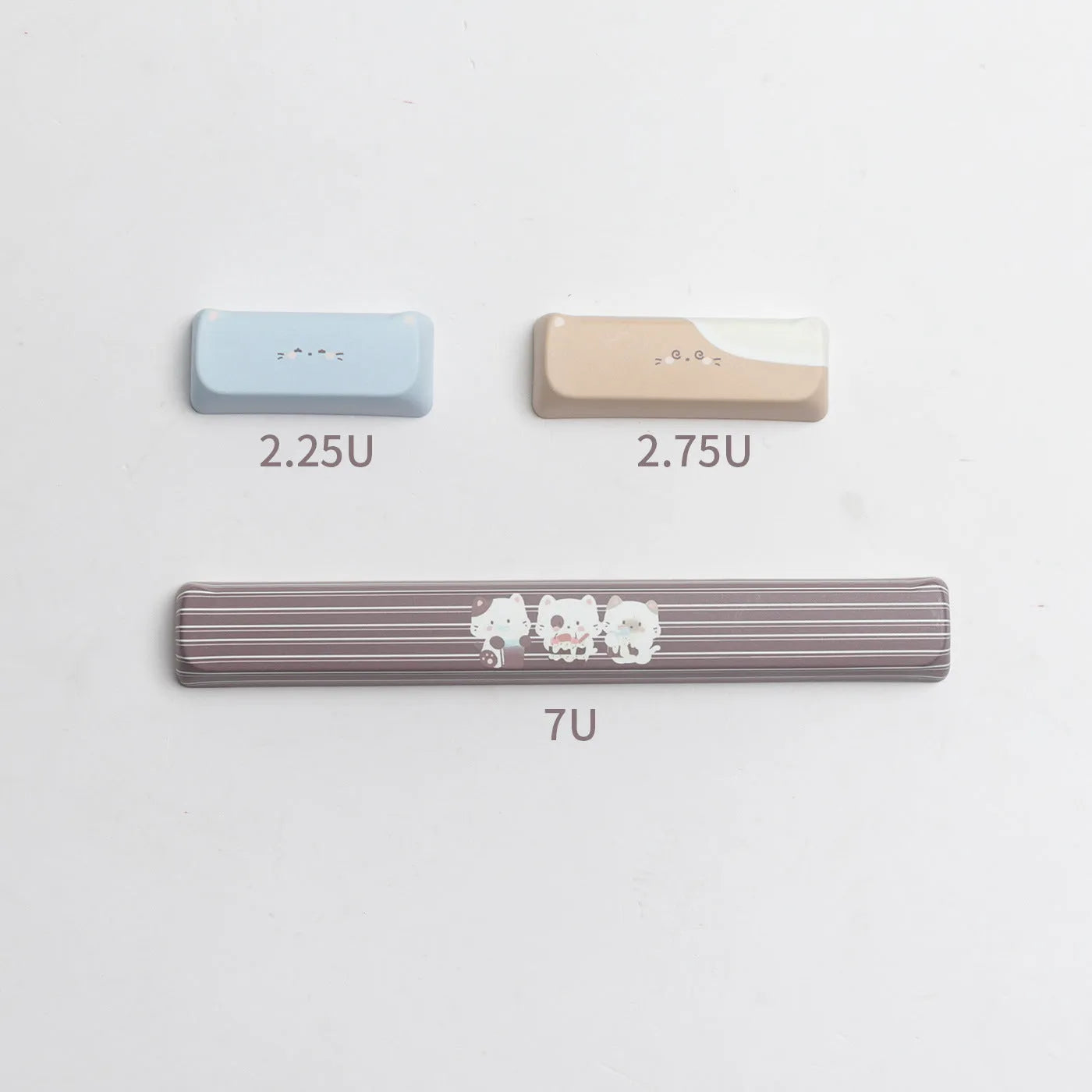 High Sea Salt Cat themed PBT keycap set for mechanical keyboards, showing detailed artwork on keys.