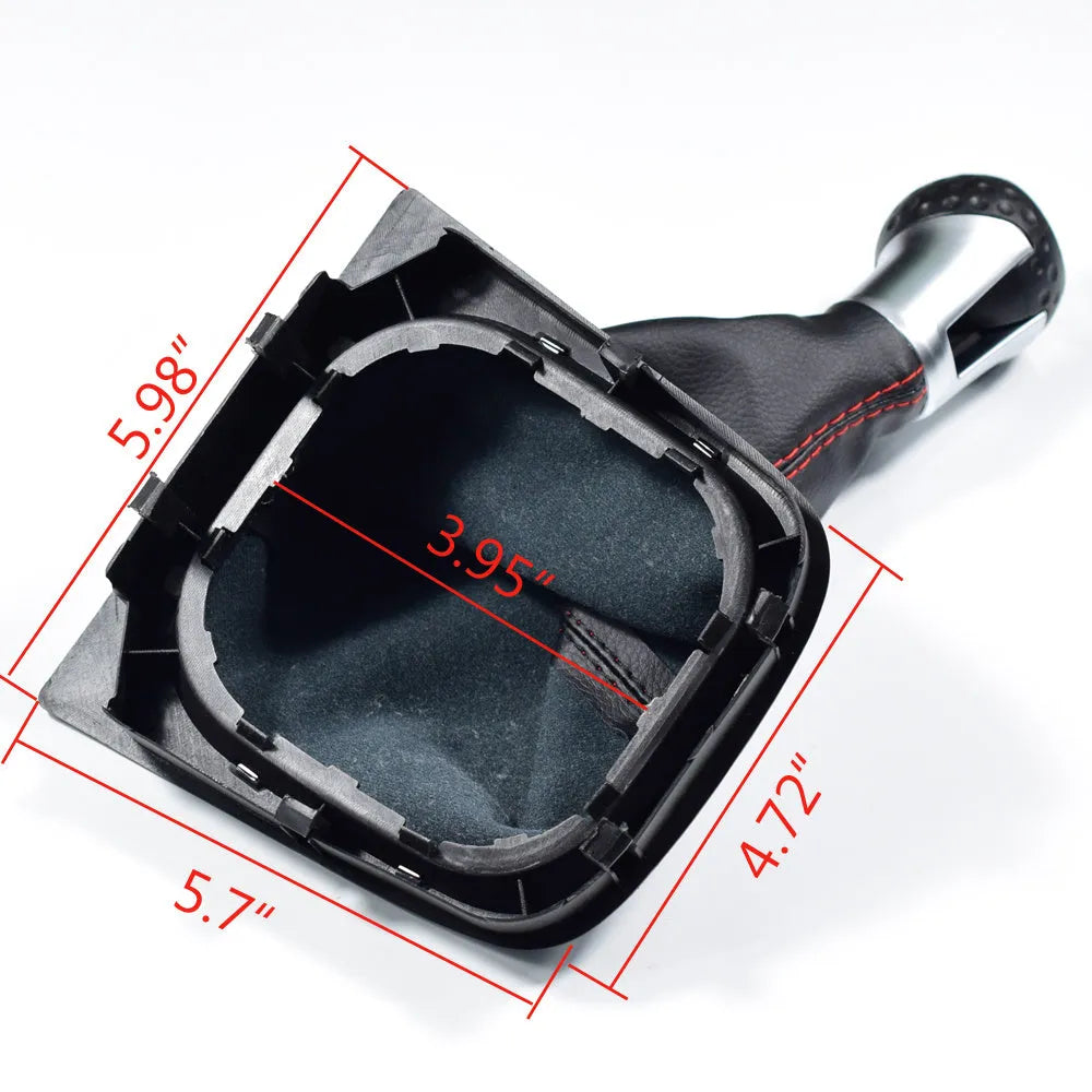 Leather gear lever handball with dust boot for Volkswagen Golf manual transmission models