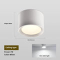 Bright ceiling spotlight aluminium plastic hallway lamp black finish 3W