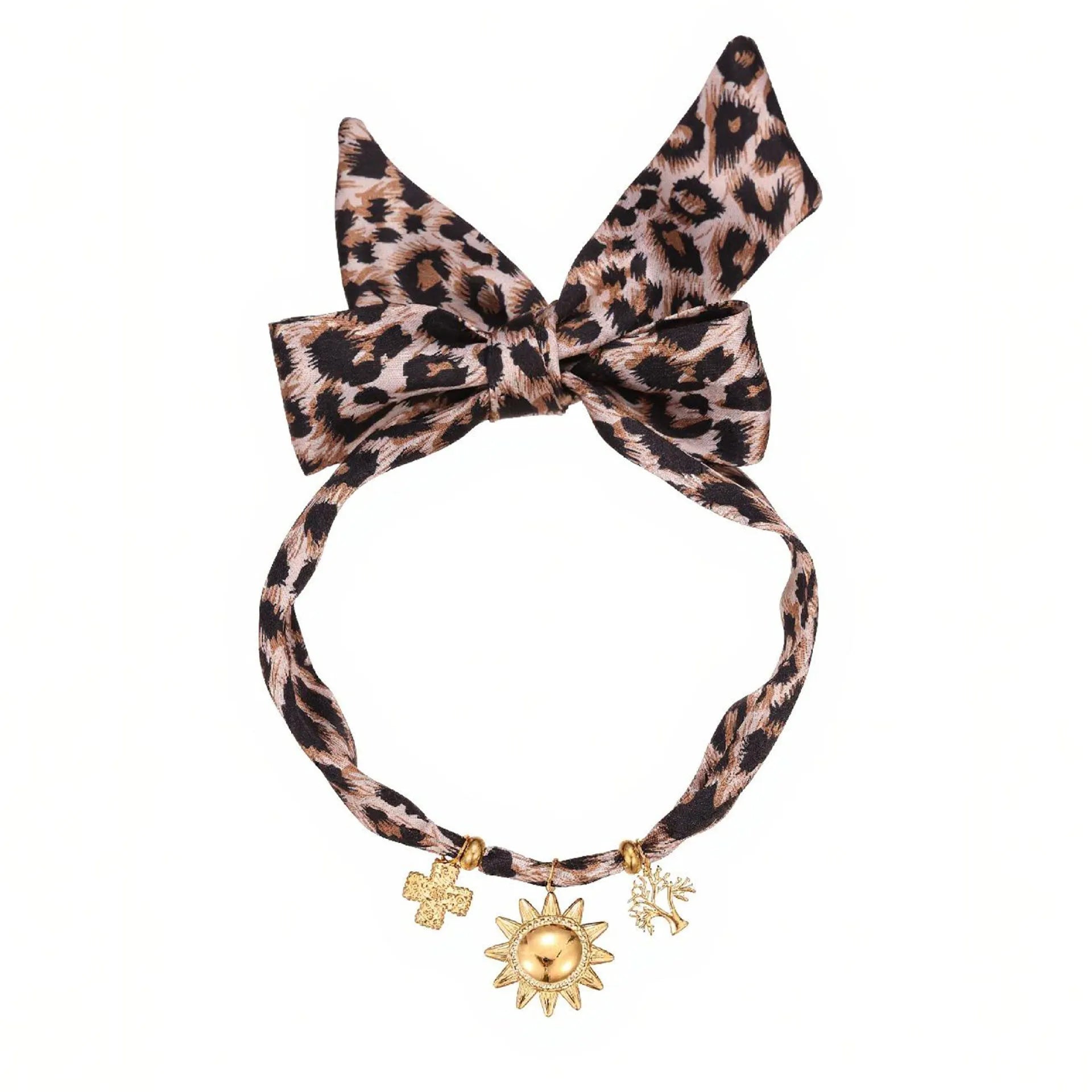 Stainless steel geometric pendant necklace with 18K gold plating on adjustable chain