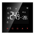Black plastic smart temperature controller 86x65x30mm for floor heating and wall-hanging stove