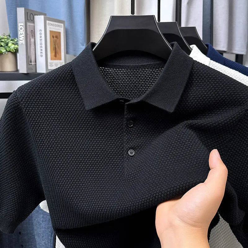 Loose fit pure cotton short sleeve sweater in oversized pullover style