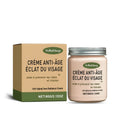 Anti-aging face radiance cream with retinol and nicotinamide in a 60g container