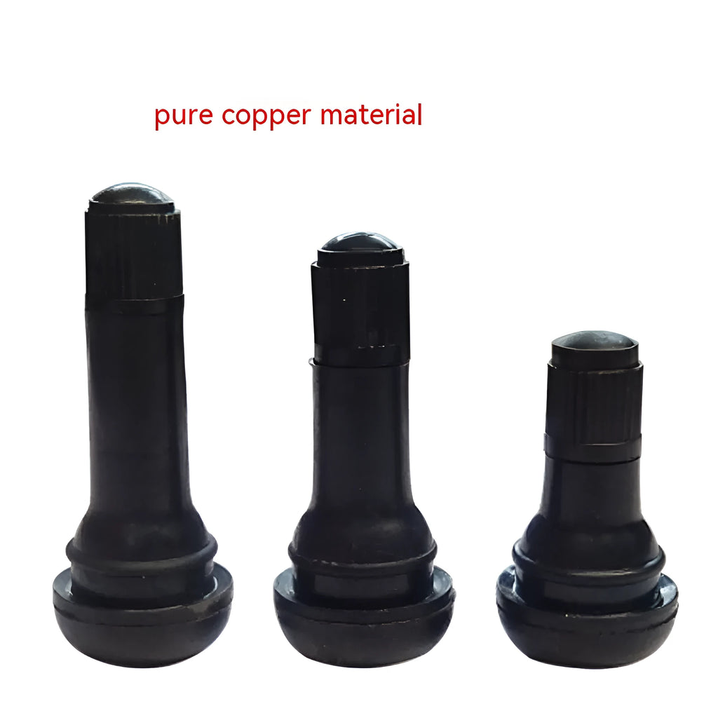 Black copper brass tyre valve nozzles TR412 TR413 TR414 for car tyre inflation and vacuum connection