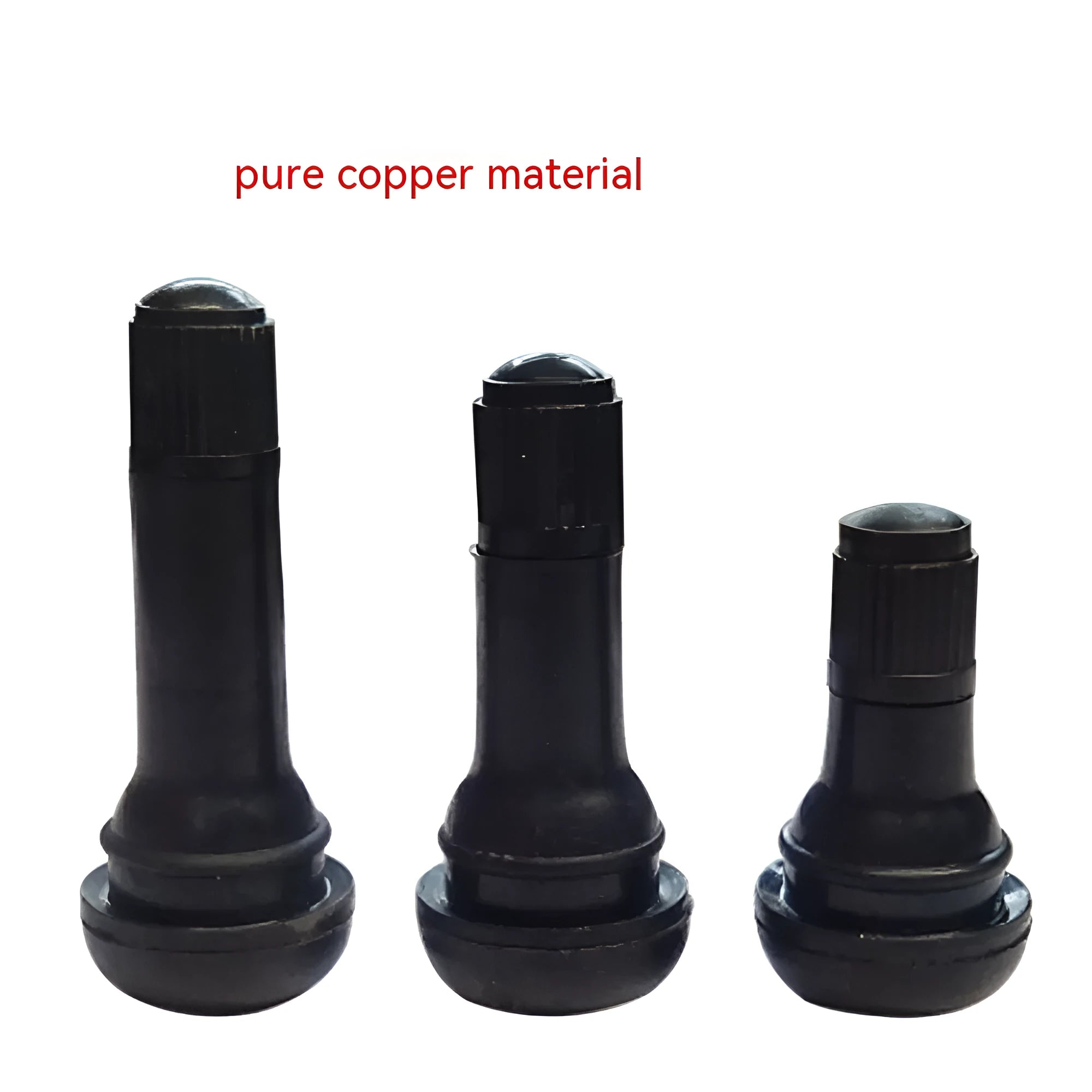 Black copper brass tyre valve nozzles TR412 TR413 TR414 for car tyre inflation and vacuum connection