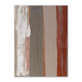 Handmade abstract oil painting on canvas in Morandi colours, rolled frameless vertical wall art