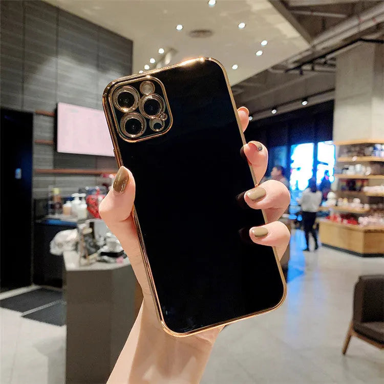 Luxury solid colour electroplated mobile phone case for iPhone 13 series in multiple colour options
