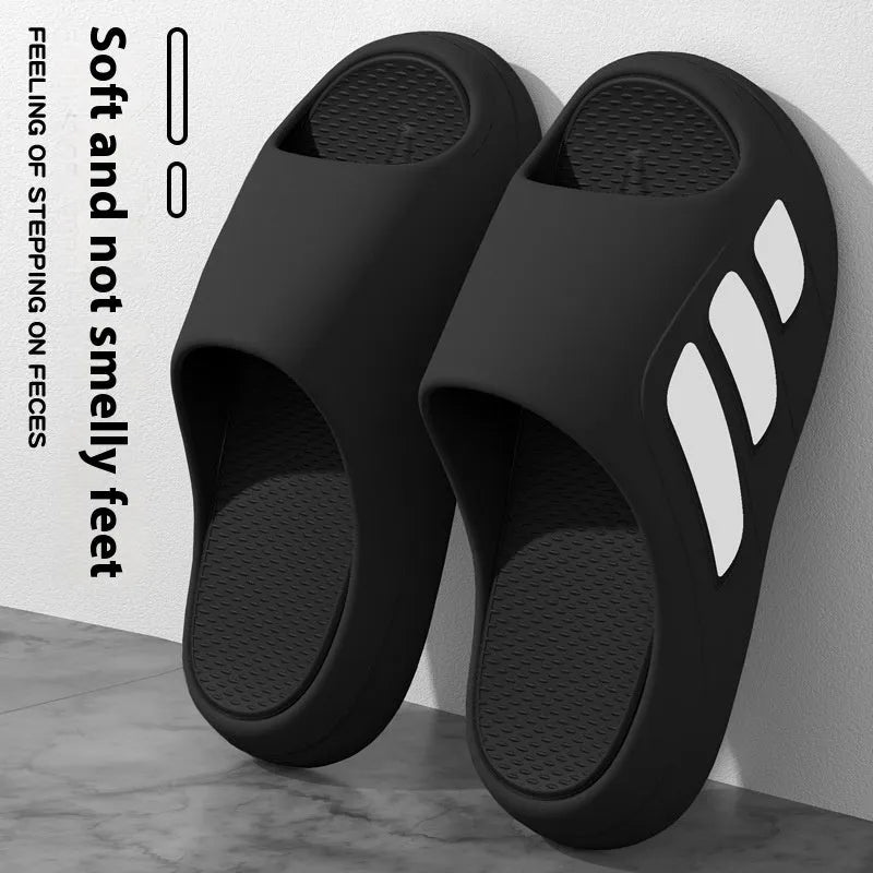Platform slippers with EVA foam construction in multiple colour options including two-tone variations