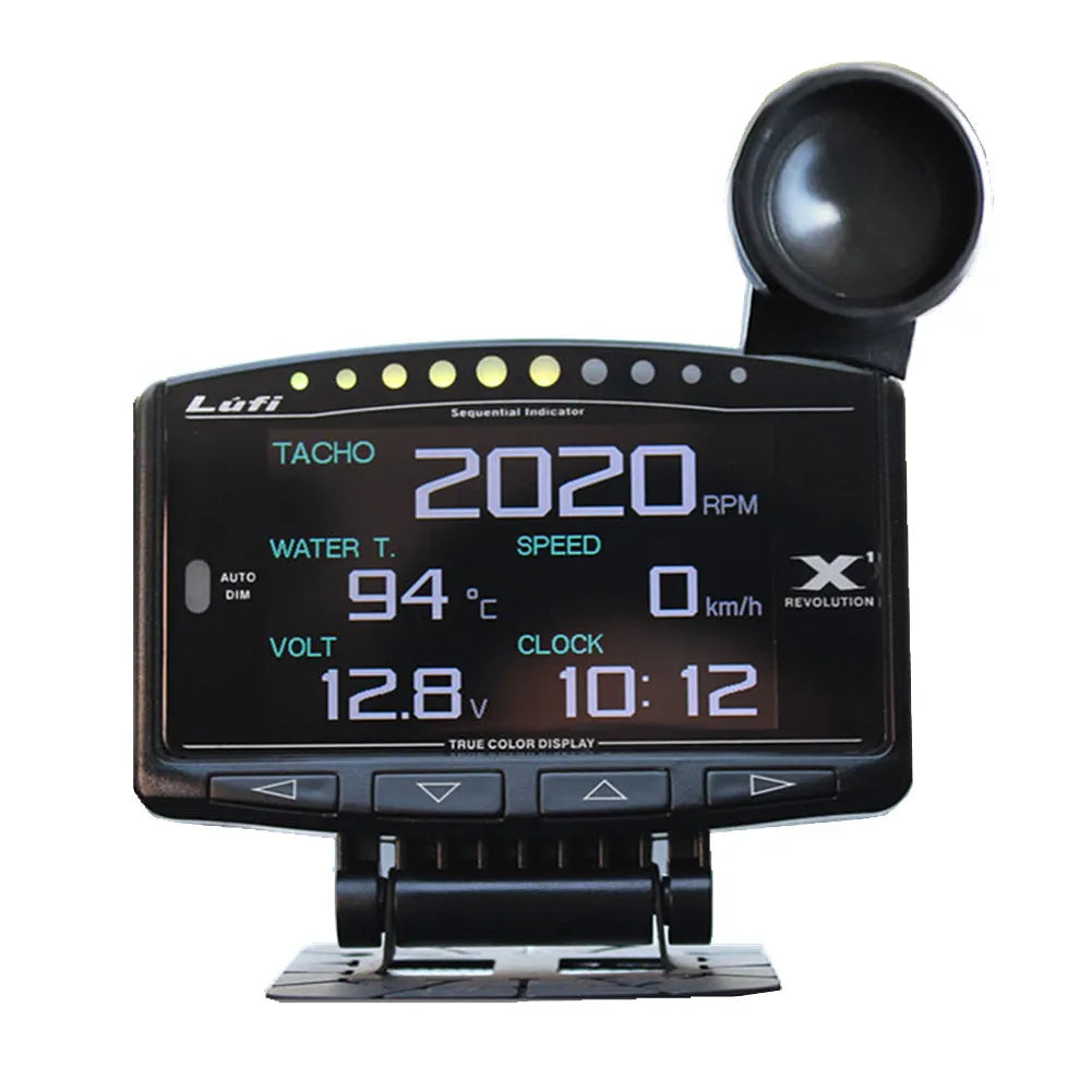 X1 English version automotive OBD diagnostic instrument with LED display and metal housing