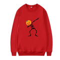 Women's printed long sleeve crew neck casual top shown in multiple colour options.
