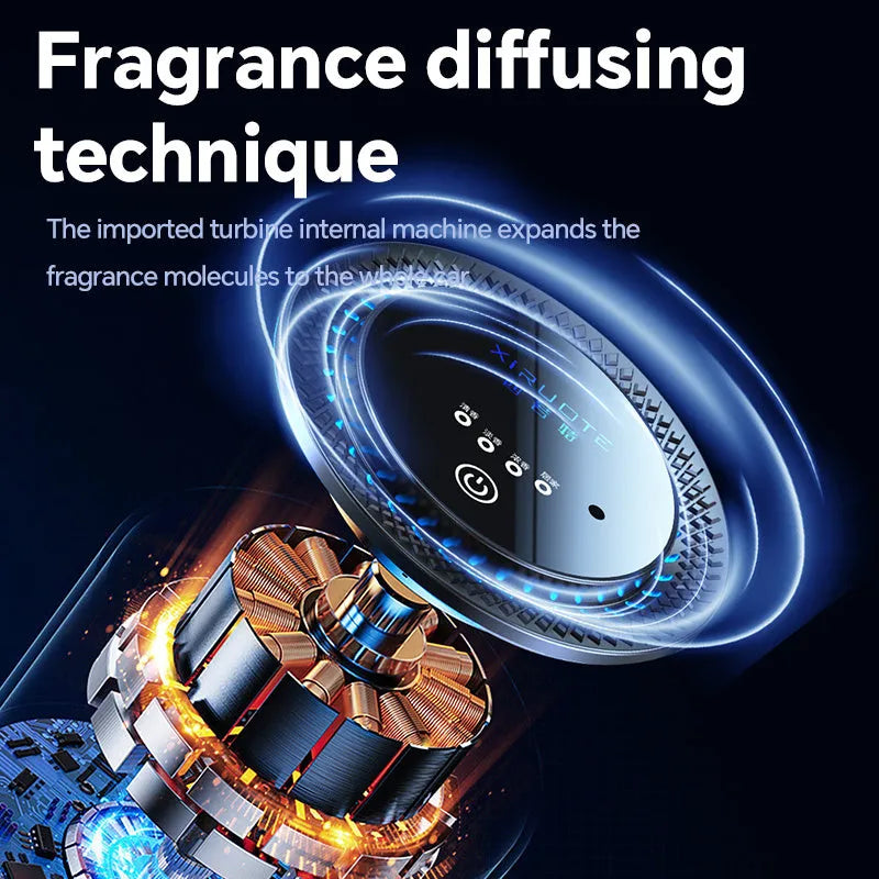Car aromatherapy diffuser cloud mist air freshener with charging cable for RVs trucks sedans