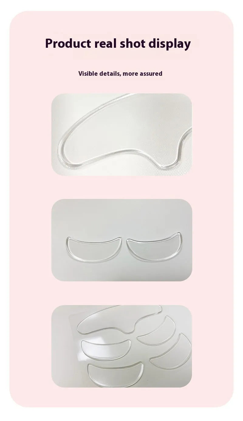 5-piece set of silicone anti-wrinkle face stickers for wrinkle removal and prevention