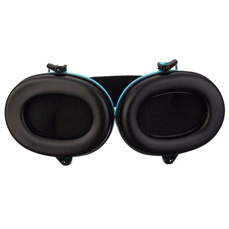 Blue children soundproof earmuffs made of ABS material with thick sponge padding