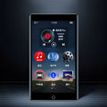 Black Ruizu H1 portable MP3 MP4 player with 4-inch touch screen display.