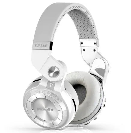 Bluedio T2 Plus Bluetooth wireless on-ear headphones in blue colour