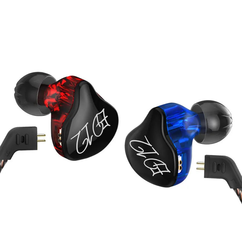 In-ear headphones subwoofer fever HIFI wired with microphone and 3.5mm L-bend plug