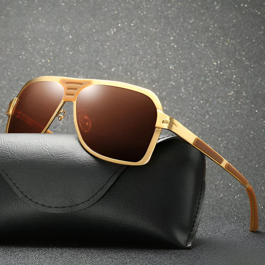 UV400 polarised TAC lens fishing and driving glasses in black, gold, grey, silver colour options