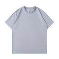 Cotton solid colour loose fit short sleeve T-shirt for men and women