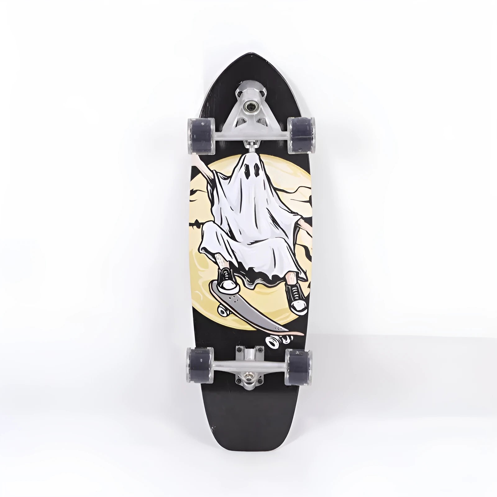 White maple wooden street scooter with 31-inch length for urban riding