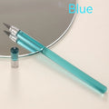 Transparent acrylic mechanical pencil with alloy tip showing coloured lead inside