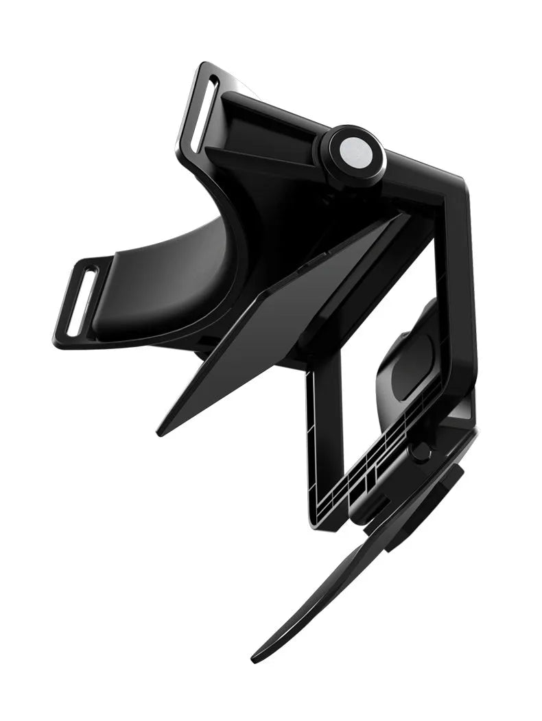 AR-X foldable VR glasses in black with head strap and leather face pad, 2.8x magnification, 69° panoramic view