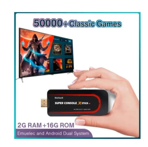 64-bit HDMI retro game console with dual-system support and 64G 128G 256G memory options