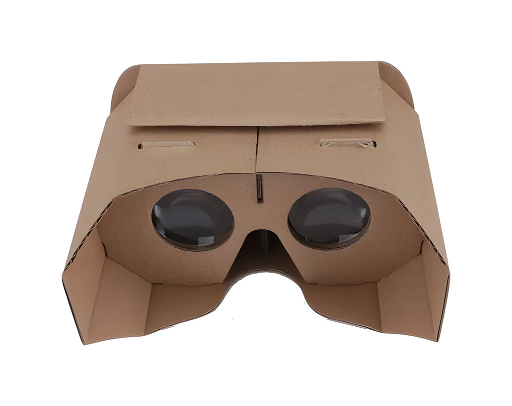Cardboard virtual reality headset for smartphones with 4-6 inch screens