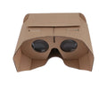 Cardboard virtual reality headset for smartphones with 4-6 inch screens