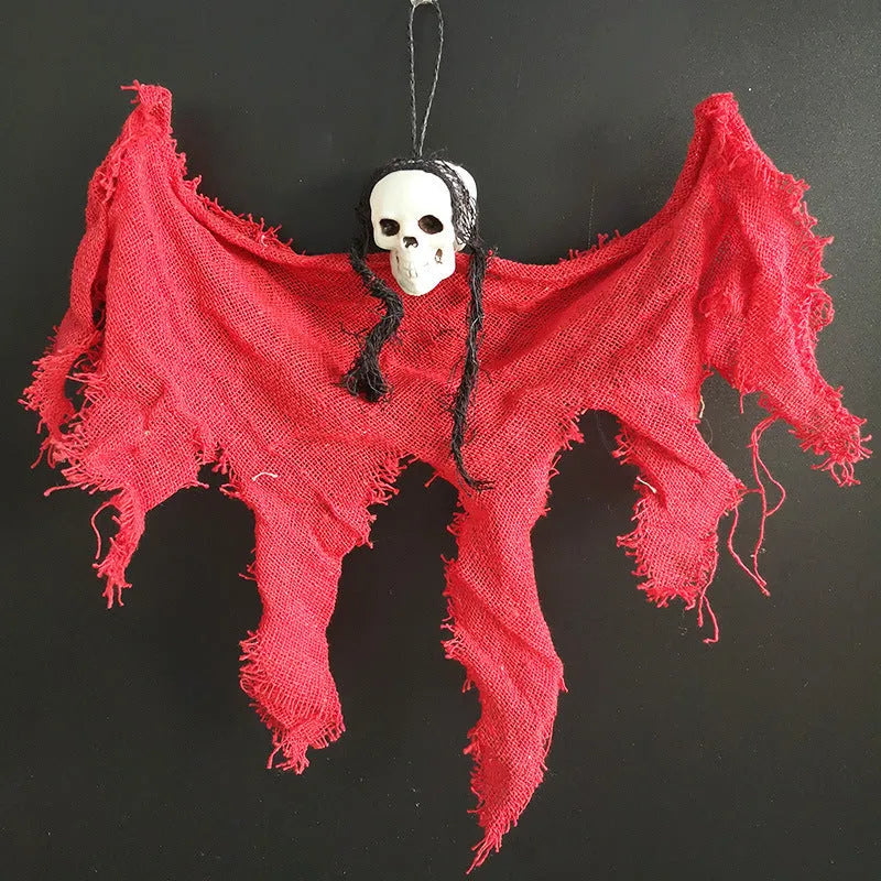 Halloween skull decoration bleeding horror cloth hanging 30x35cm corpse pattern