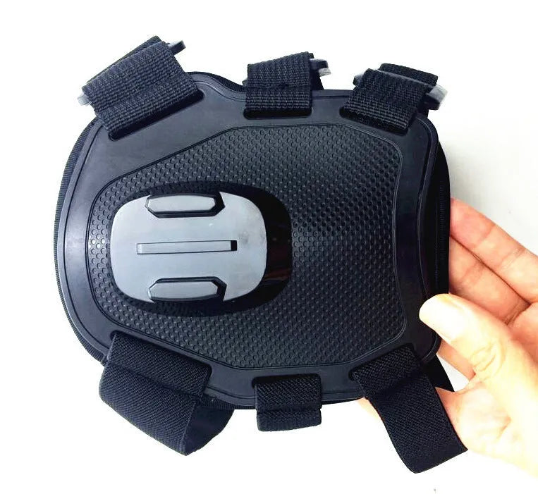 GoPro dog chest strap back mount adjustable for large medium small dogs black colour