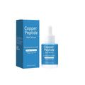 Square 38.5mm copper peptide hair care oil bottle 95mm tall with 30ml capacity