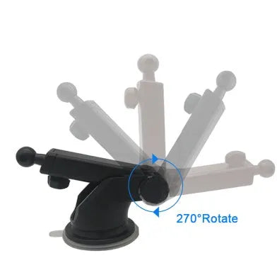 Universal telescopic car navigation phone bracket with adjustable long rod for vehicle mounting