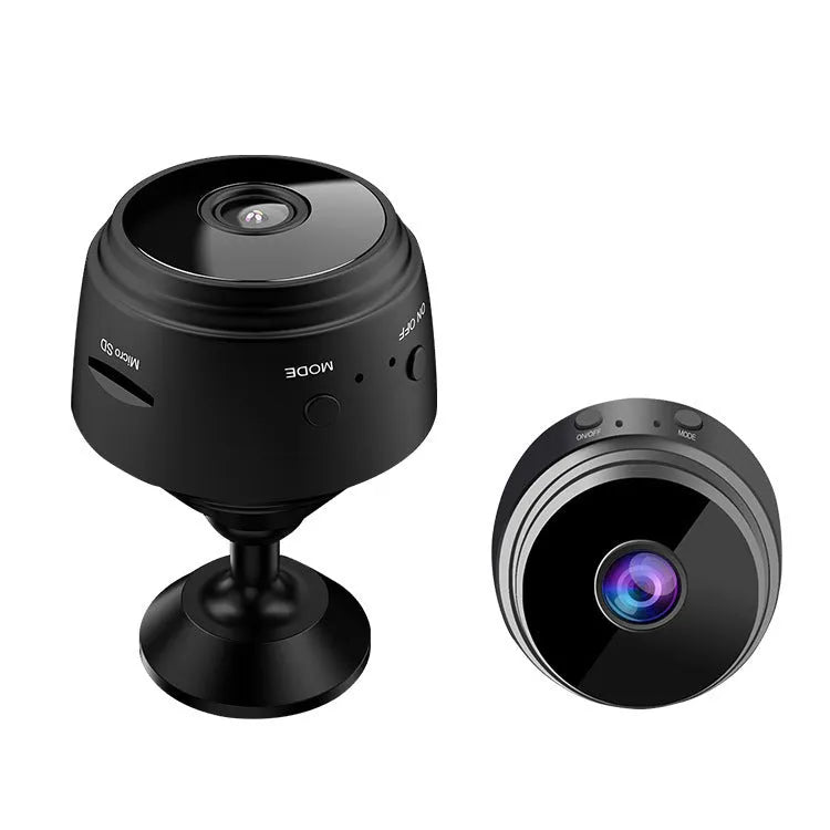 A9 Mini WiFi Smart Sports HD DV Camera with 1080P night vision, ABS body, rotating bracket, black colour