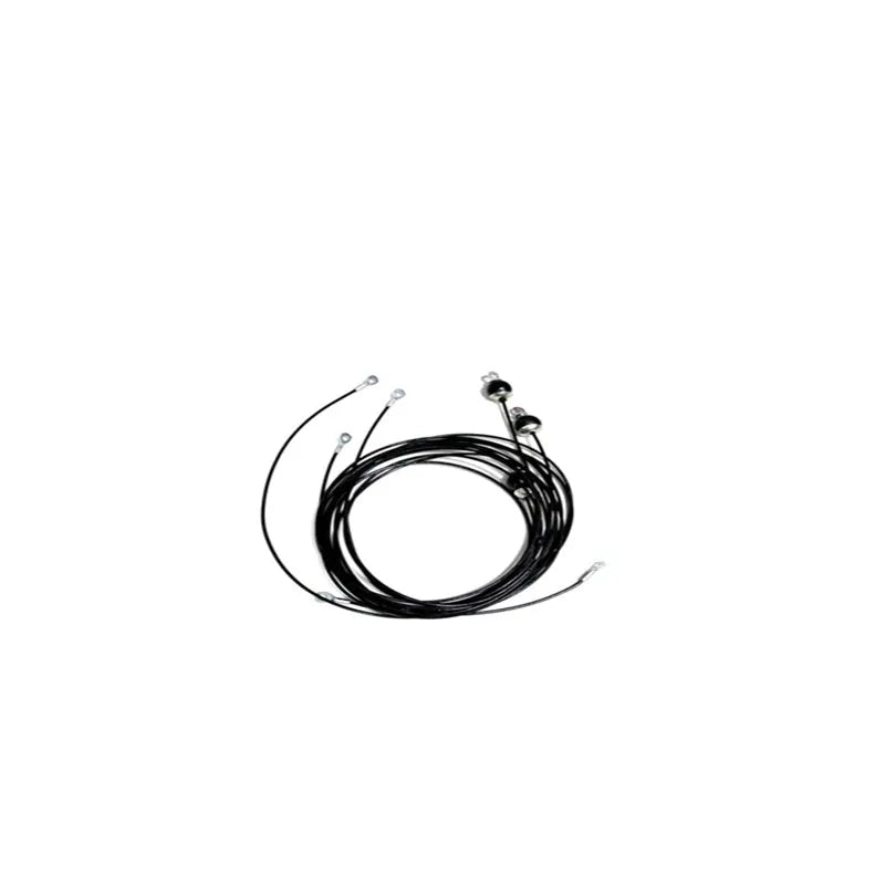 KYLIN SPORT 4.8mm black steel wire rope for gym cable replacement on strength training equipment