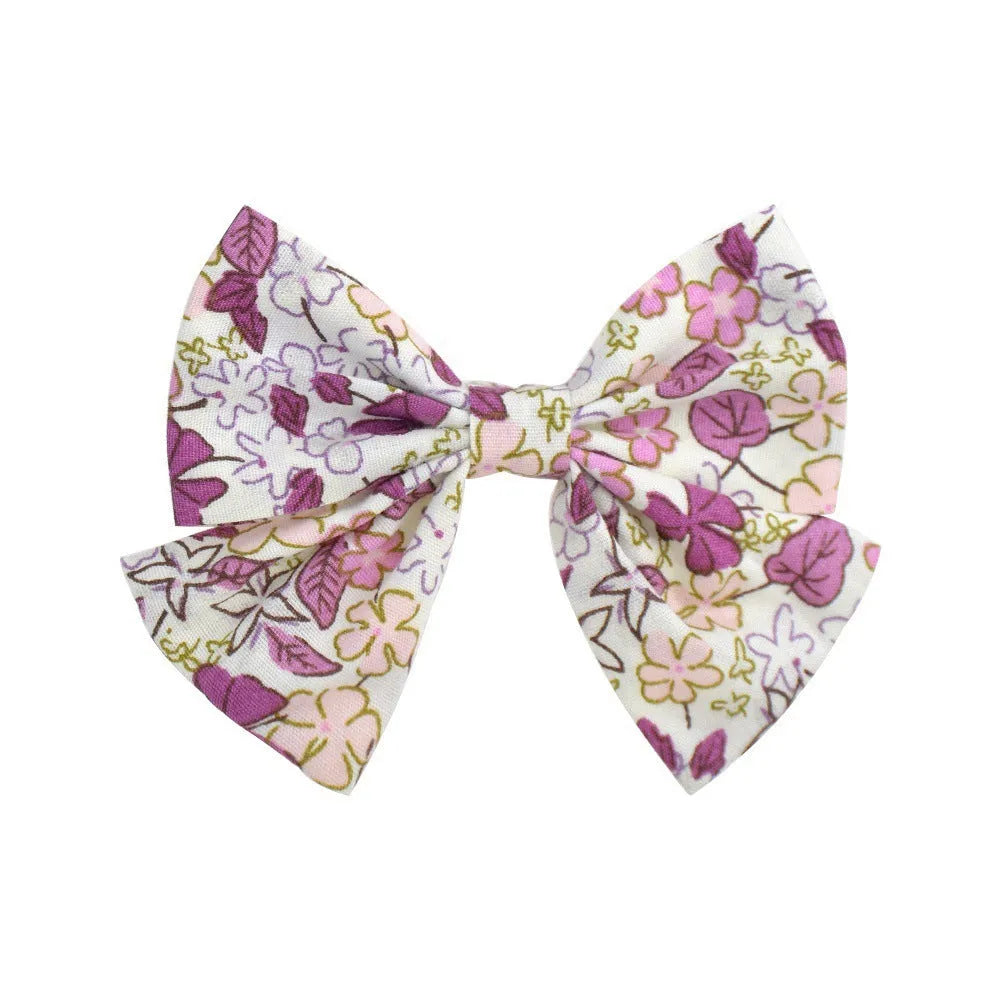 Handmade duckbill hair clip bowknot design children European American style individually packed