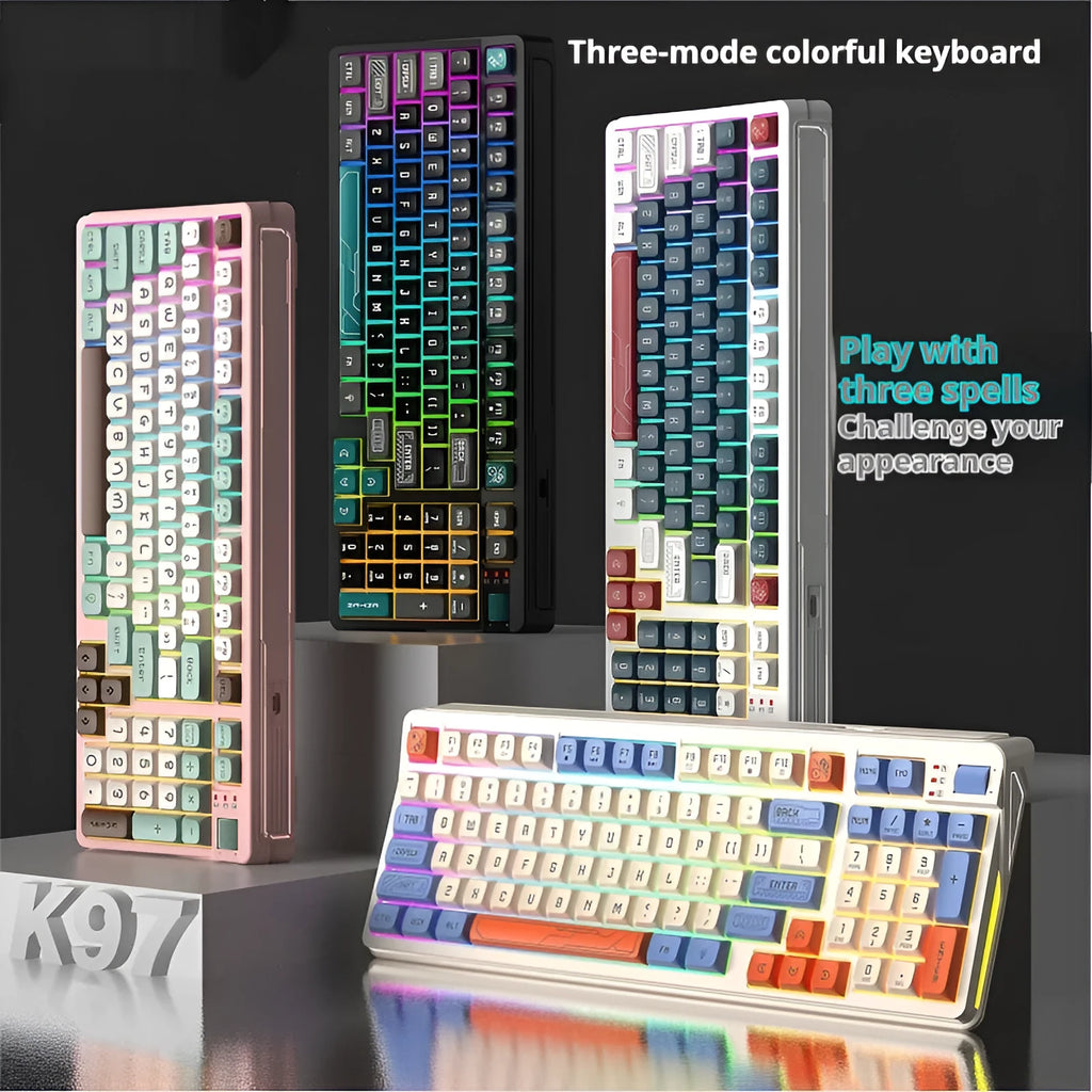 Universal ABS plastic desktop keyboard with 1.8m cable in a choice of four two-tone colours.