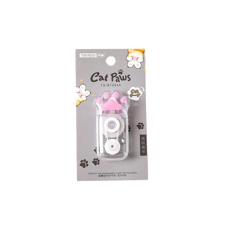 Tianco cat claw correction tape 5mm x 6m in card packaging with white shell