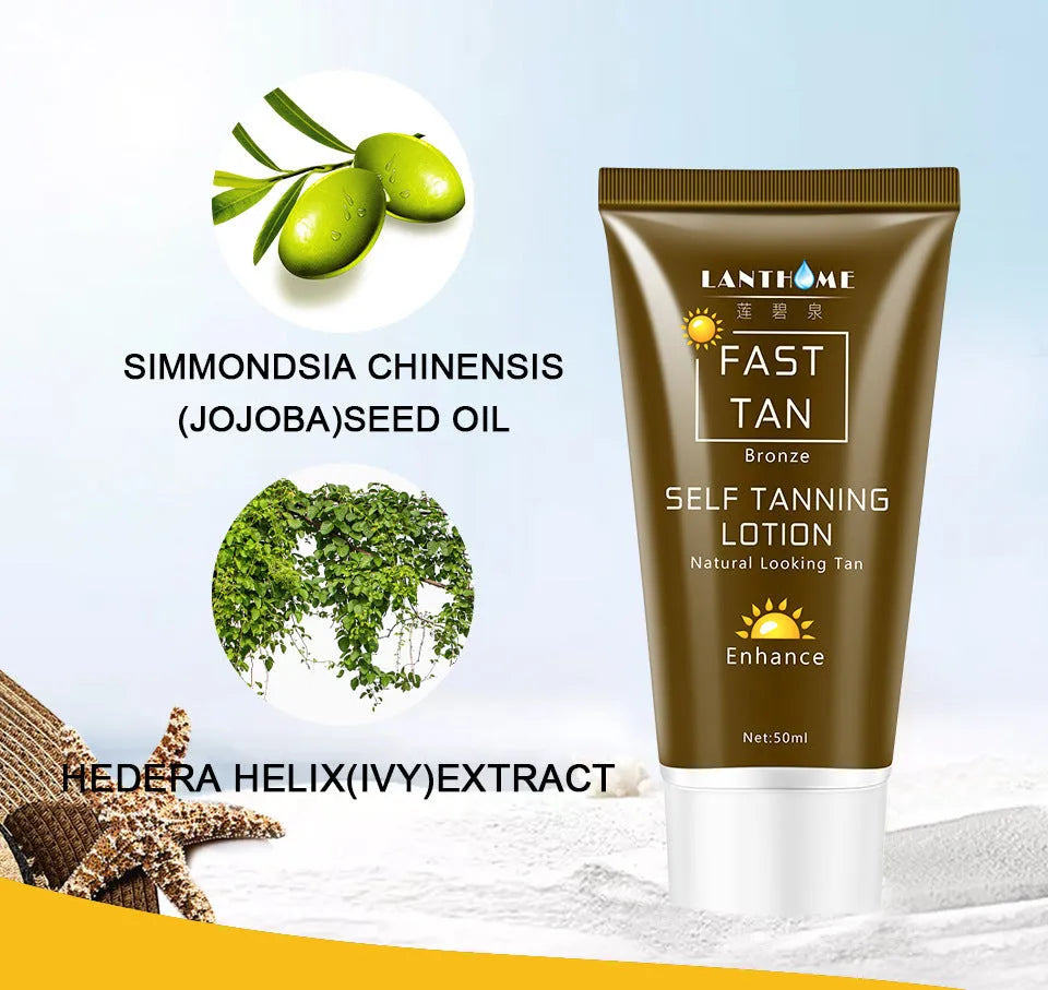 50ml brown tanning cream body lotion, 63g item weight, available in 1, 2, 3 or 5 piece packs