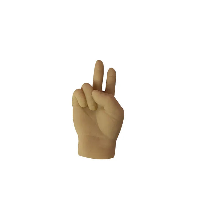 Stretchable mini trim cat teaser toy with TPR finger cot design and multiple colour options