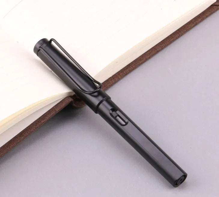 Frosted ink bag fountain pen in black or blue with choice of 0.38mm or 0.5mm nib