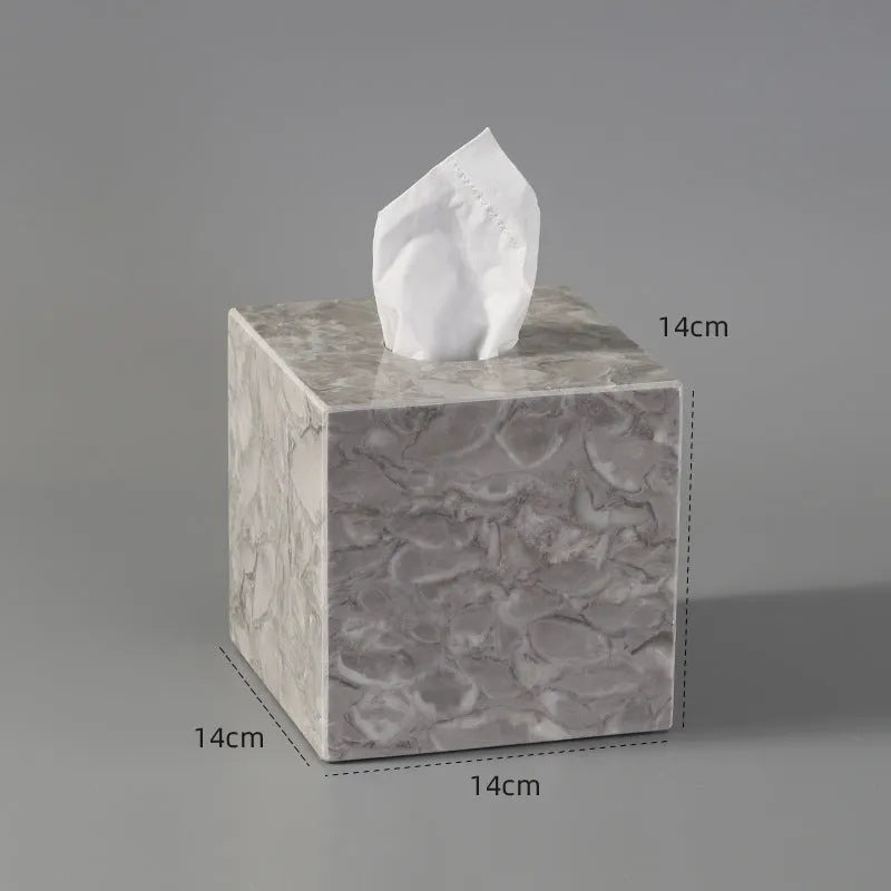 Marble bathroom toilet set with Bawang flower pattern including 16 pieces such as tissue boxes, lotion bottles, soap dishes, trays