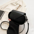 Retro patchwork shoulder bag in brown, PU outer, horizontal square shape, single strap
