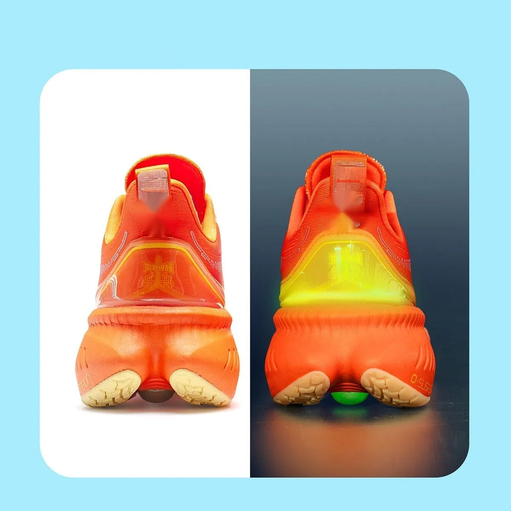 Low-top running sneaker in a selected colour, showing PU mesh upper and rubber sole with decorative embroidery or tassel.
