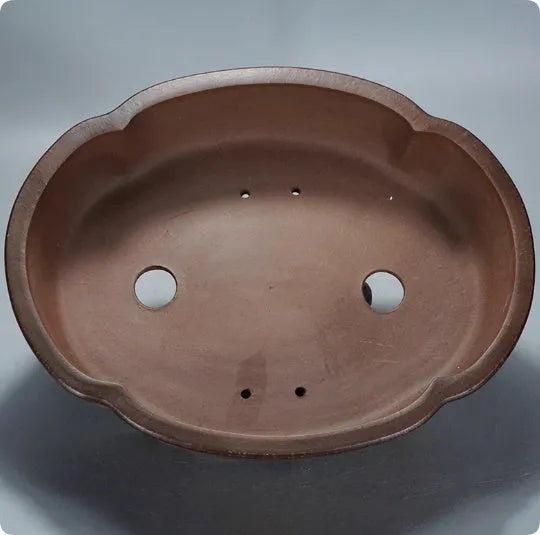 Classical style purple clay bonsai flower pot with dimensions 50cm wide