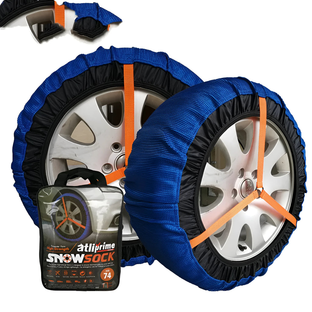 KD Auto Snow Sock black jacquard polyester winter textile anti-skid chain for all car models